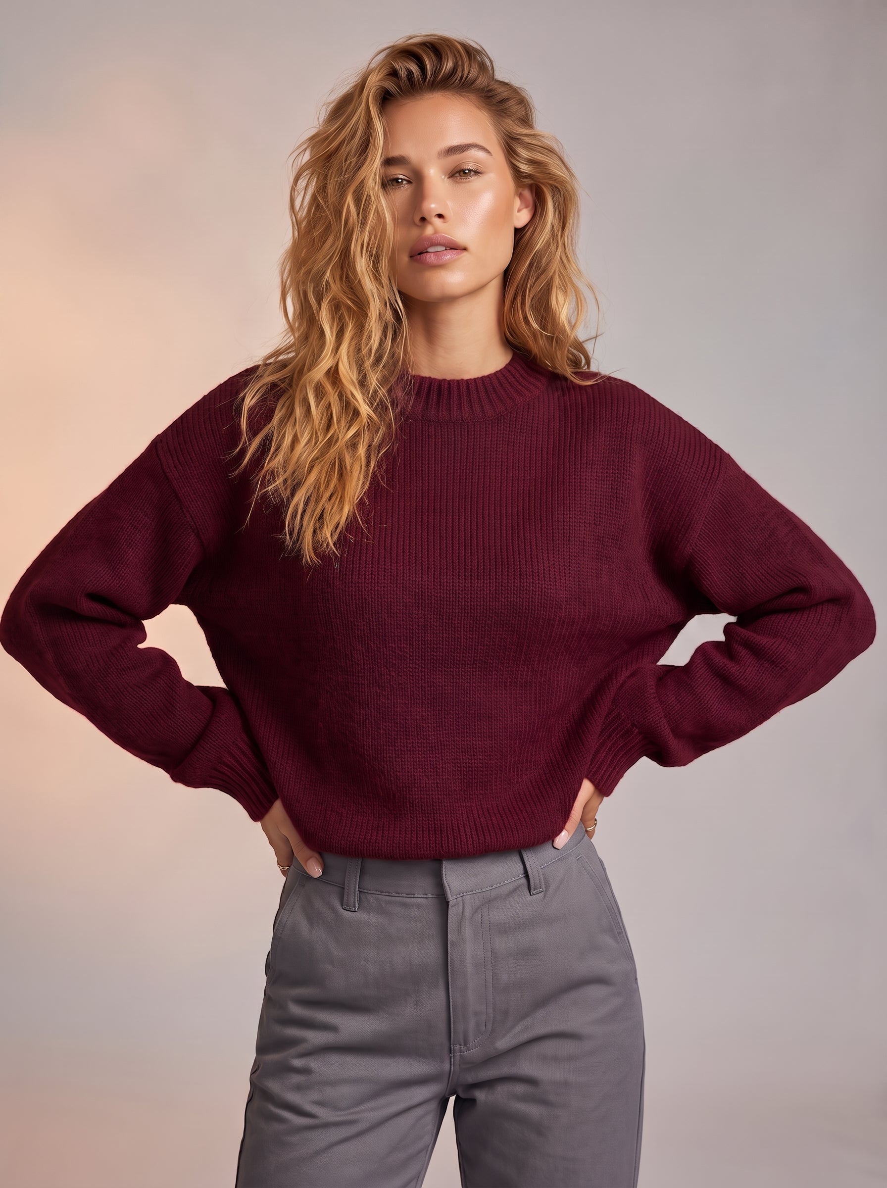 Roundneck longsleeve jumper