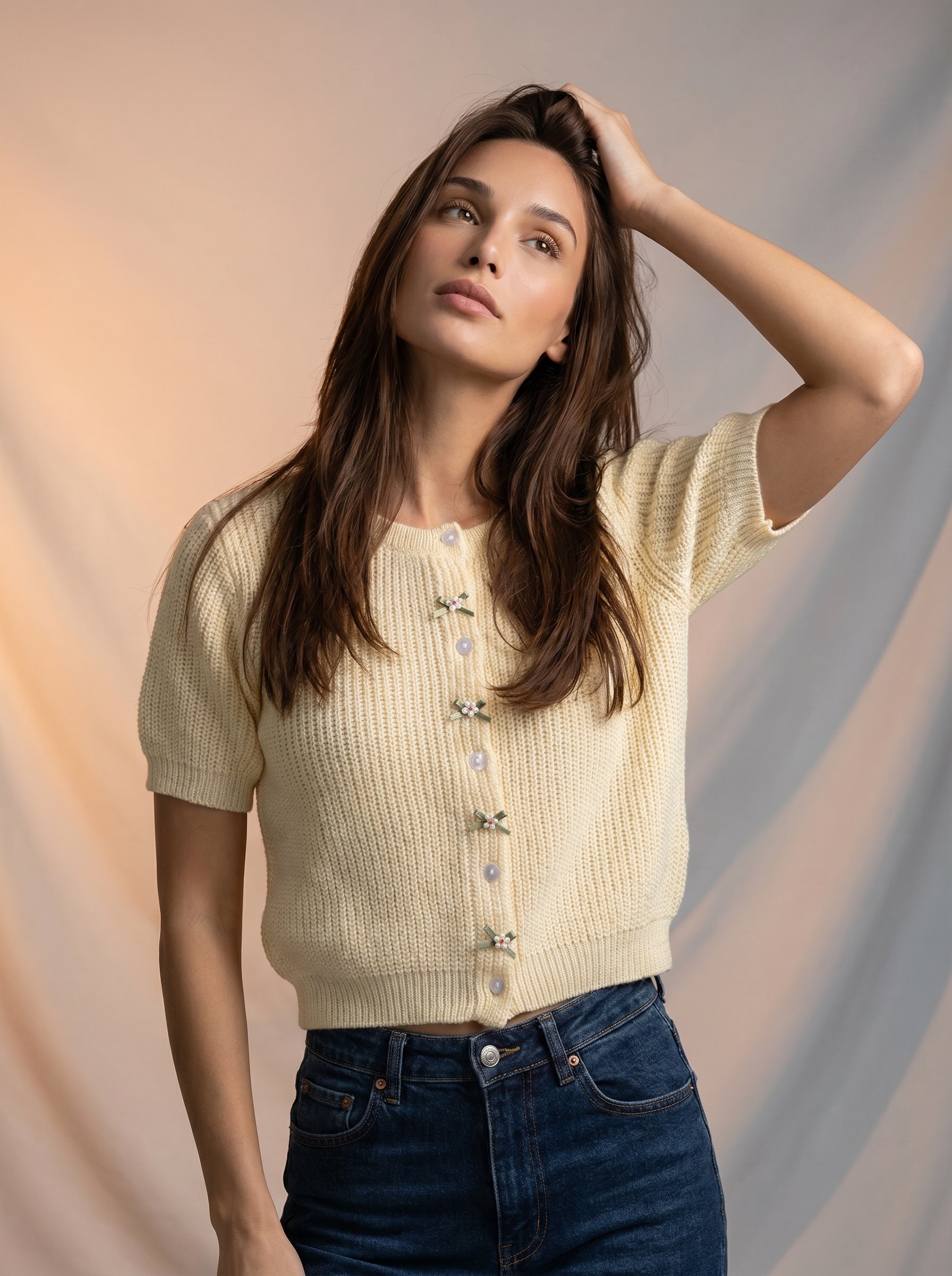 Button up knitted cardigan