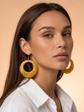 Sunshine yellow earrings