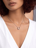 Half moon detail necklace