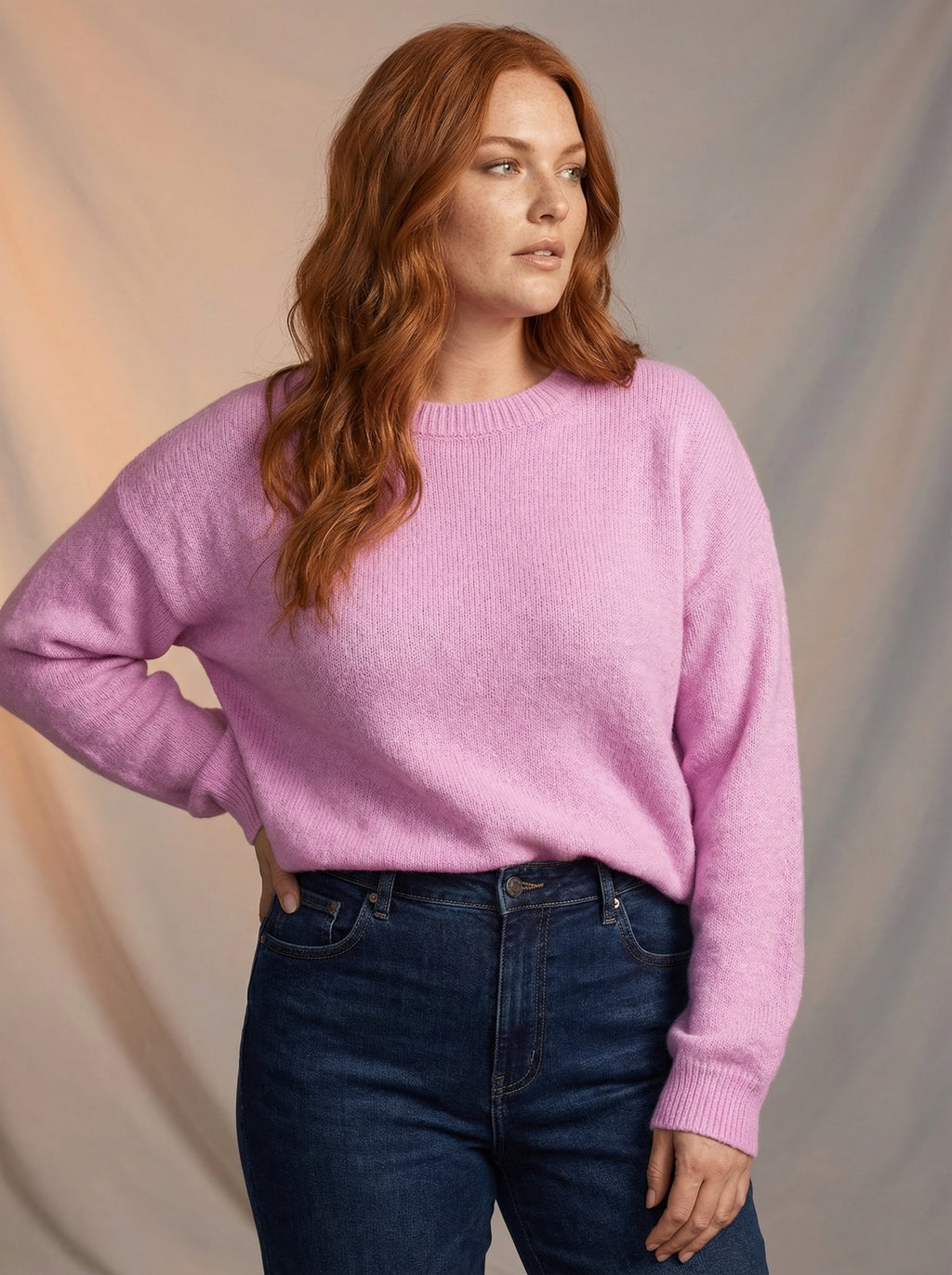 Colorful knitted jumper