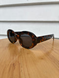 Oval shaped animal print sunnies