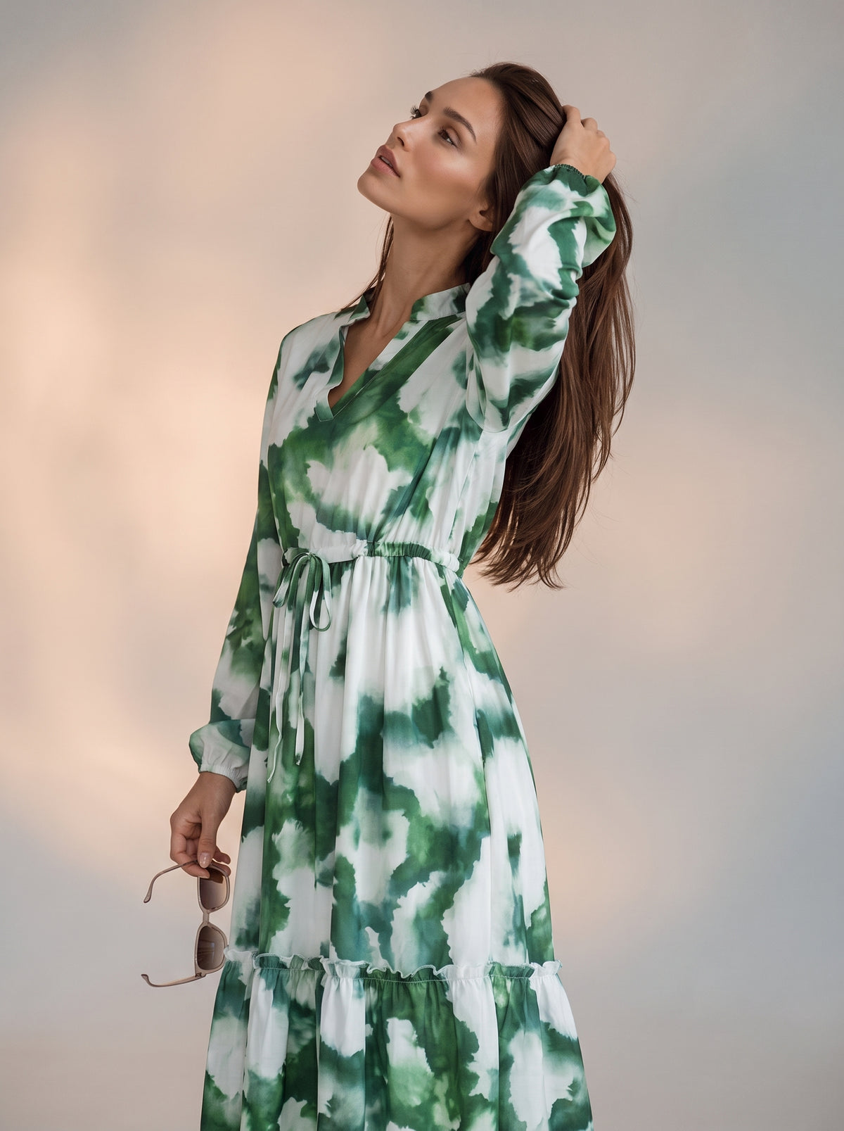 Tye Dye print maxi dress