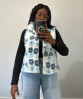 Floral detail fleece jacket