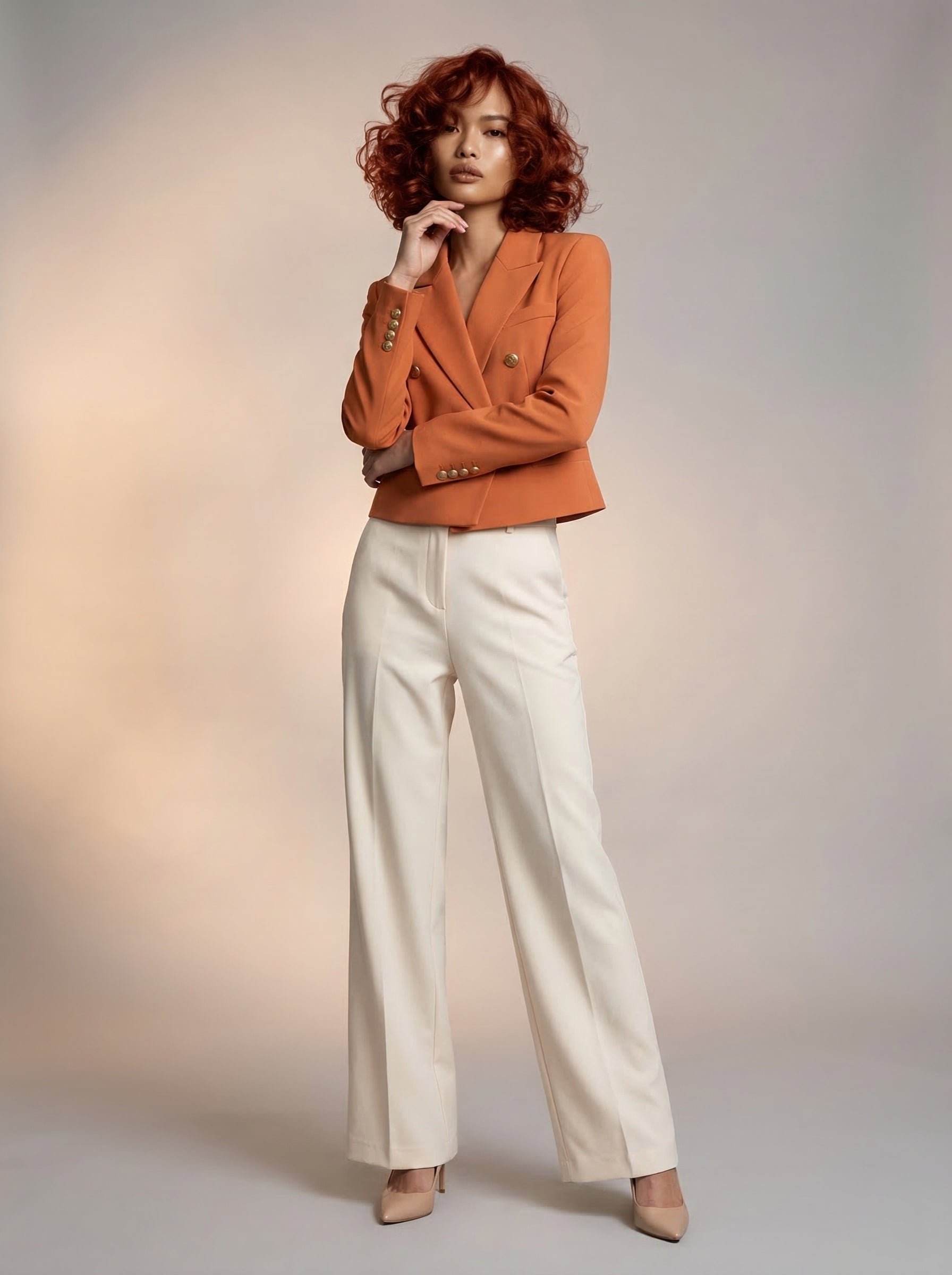 Cropped blazer jacket