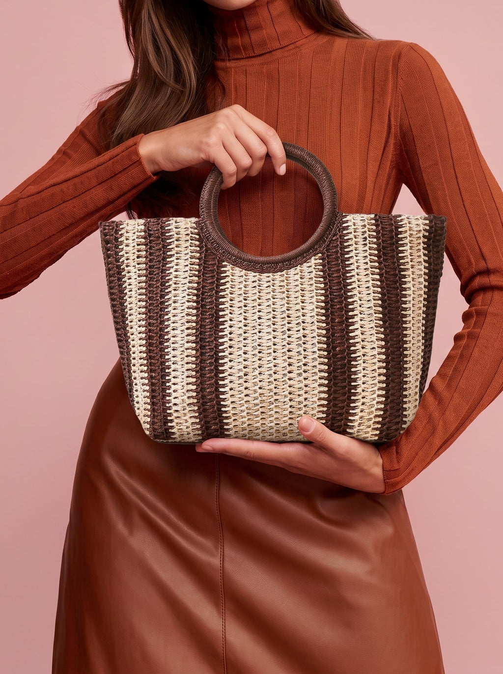 Woven beach bag