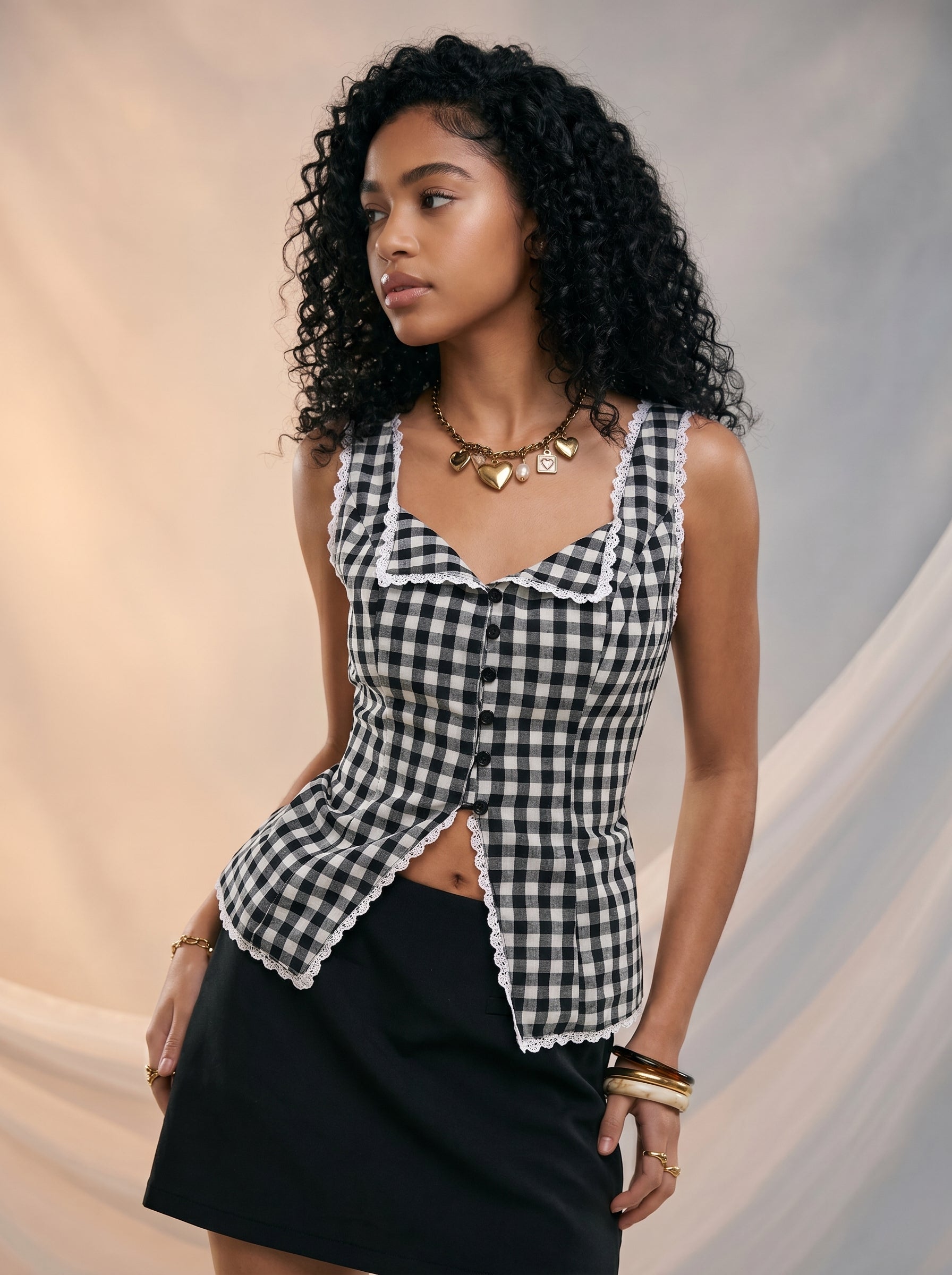 Gingham top