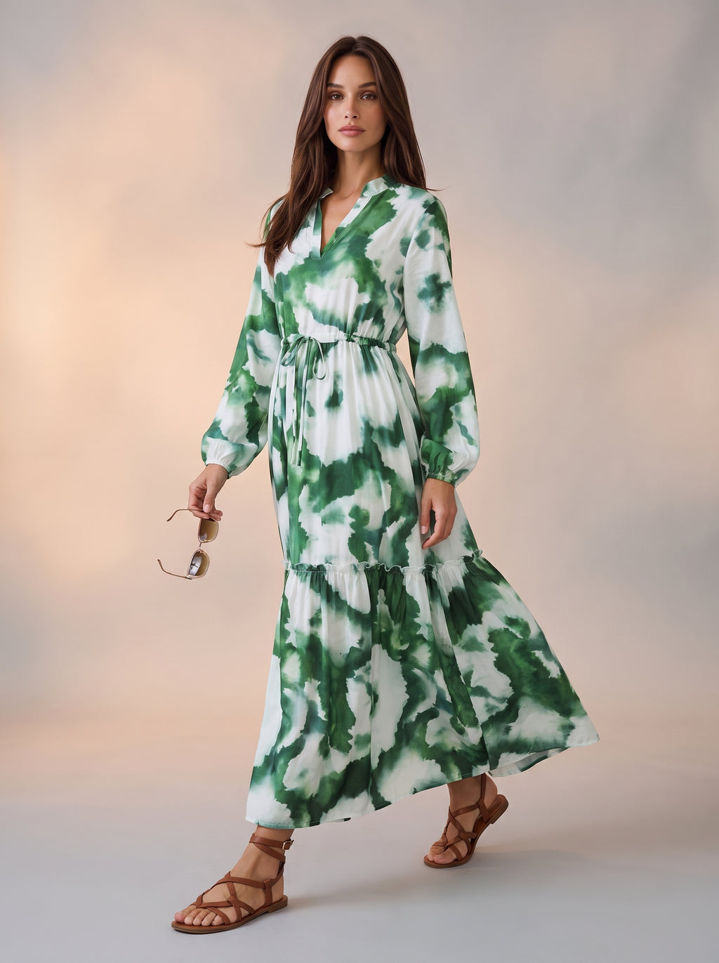 Tye Dye print maxi dress