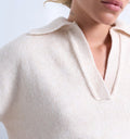 V-Neck collared sweater