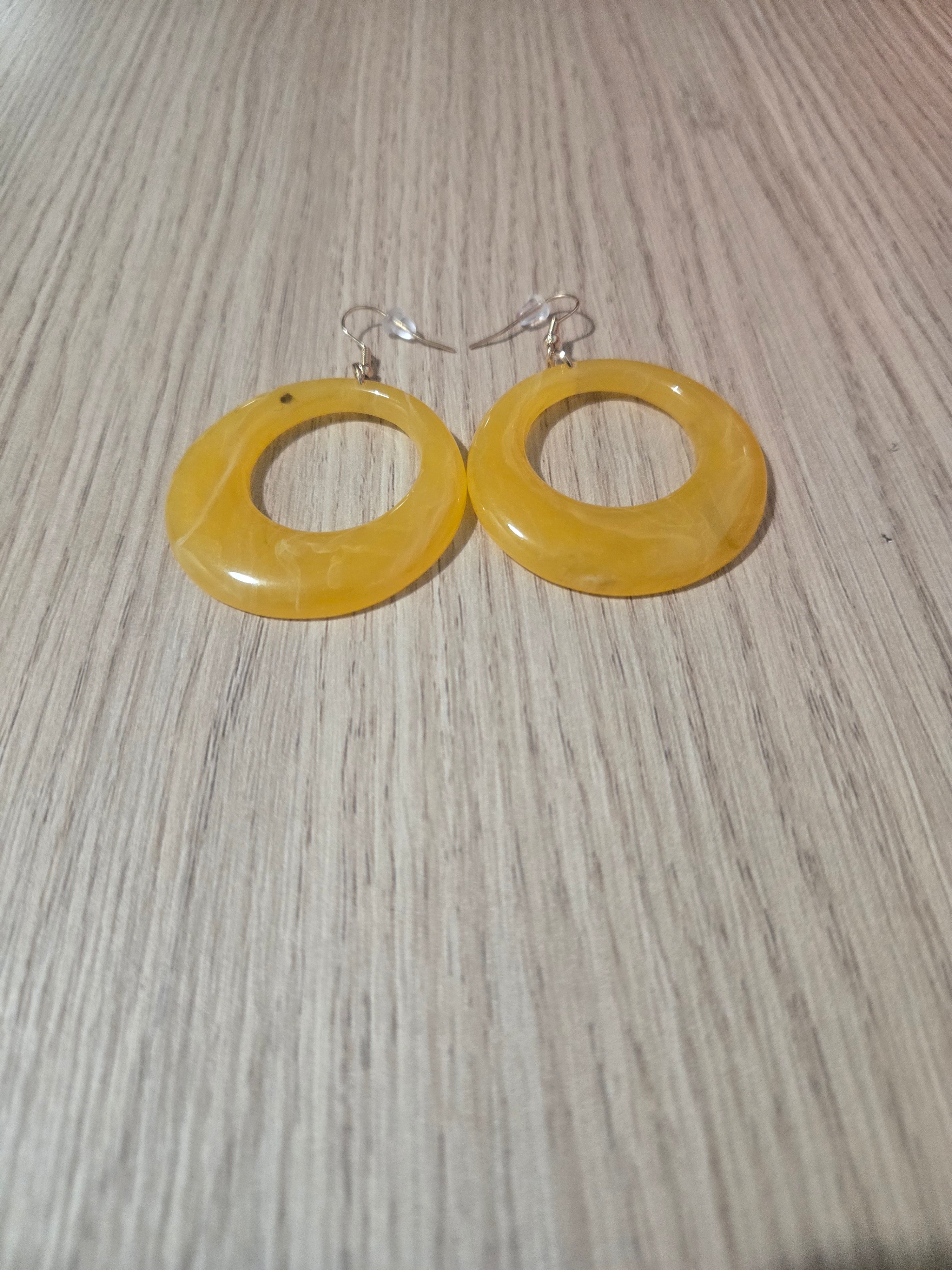 Sunshine yellow earrings