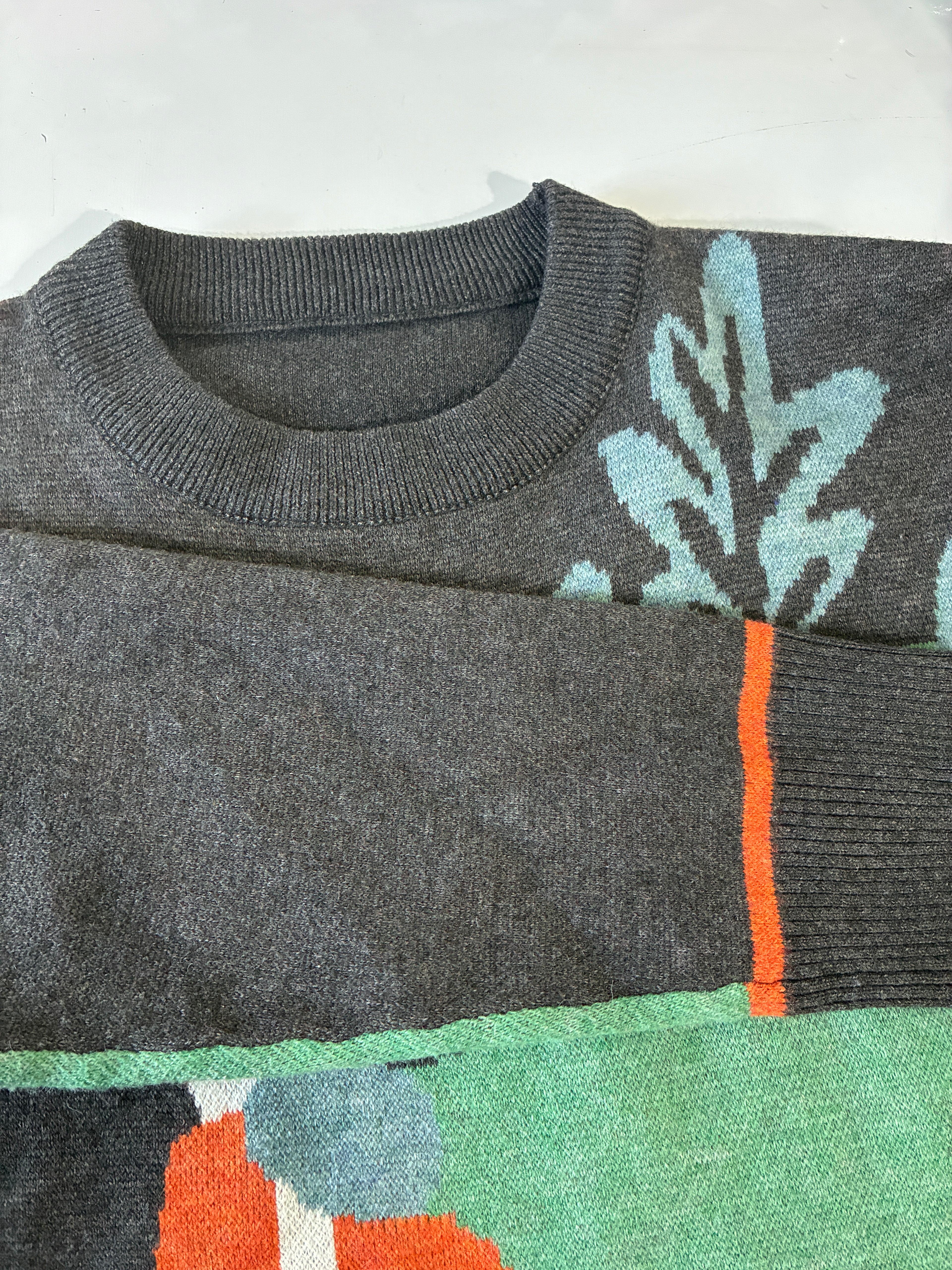 90's inspired vintage print Jumper