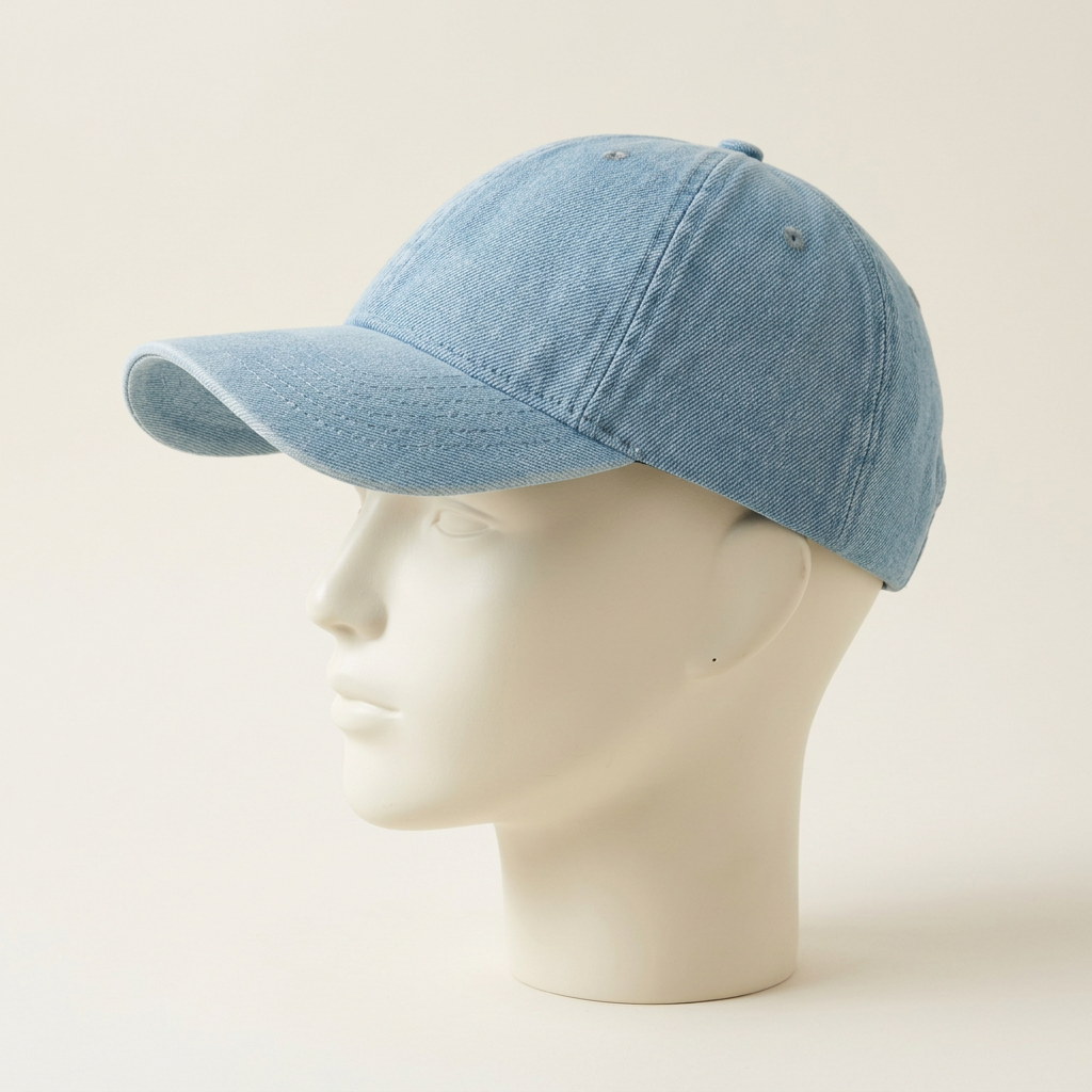Light Blue Denim Baseball Hat